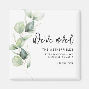 Wir haben die Eukalyptus-Rücksendeadresse verschob Magnet