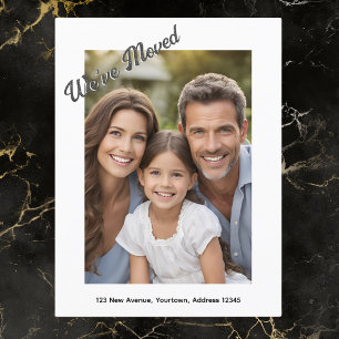 Wir haben die Foto-Adresse der Familie verschoben  Postkarte