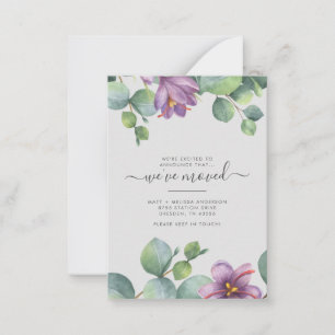 Wir haben die Grüne Eukalyptus Floral Moving beweg Mitteilungskarte