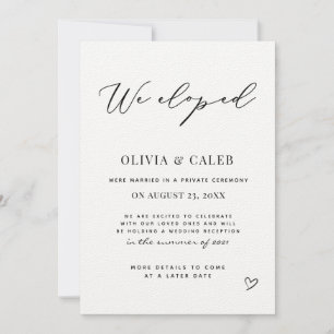 Wir haben die Hochzeitsankündigung verpasst Einladung