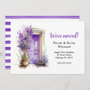 Wir haben die Lila Lavendeltür in der Luft verscho Ankündigung