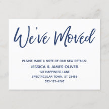 Wir haben die moderne Handschrift Navy auf White C
