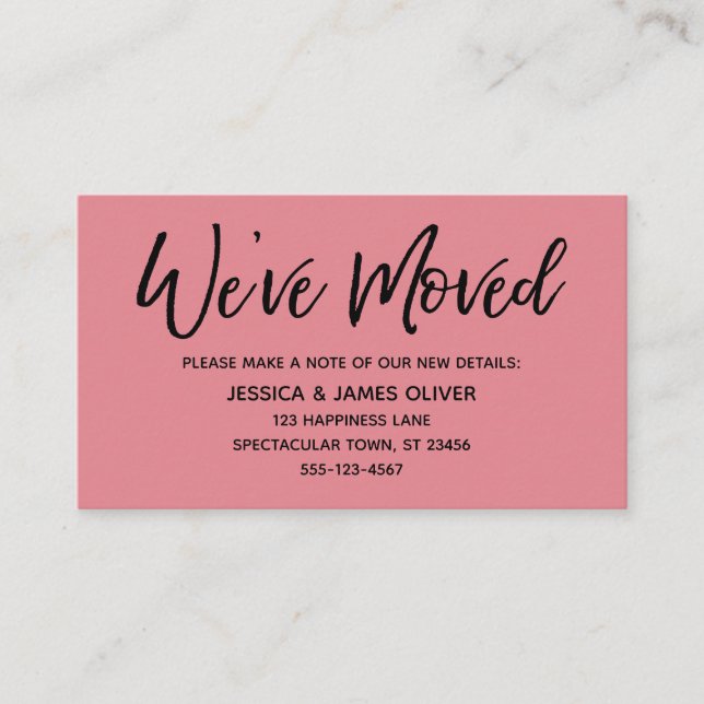 Wir haben die moderne Handschrift Strawberry Ice C Visitenkarte (Vorderseite)