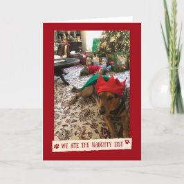 Wir haben die "Naughty List" - Funny Card von den  Karte