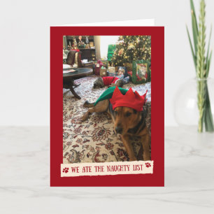 Wir haben die "Naughty List" - Funny Card von den  Karte