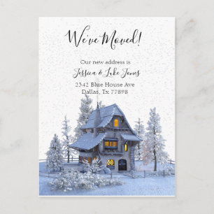 Wir haben die neue Adressenmitteilung geändert, um Ankündigungspostkarte