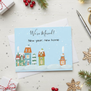 Wir haben die neue Adressenmitteilung um Neues Jah Ankündigungspostkarte