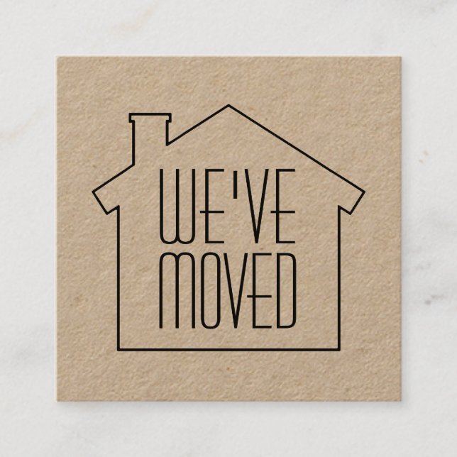 Wir haben die neue Adressenumrandung der Kraft ver Quadratische Visitenkarte (Vorderseite)