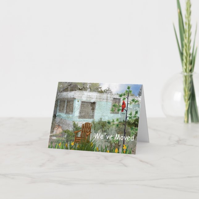 Wir haben die neue Adresskarte verschoben Einladung (Vorderseite)