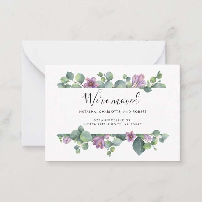 Wir haben die neue Ankündigung zur Adressverschieb (Vorderseite)