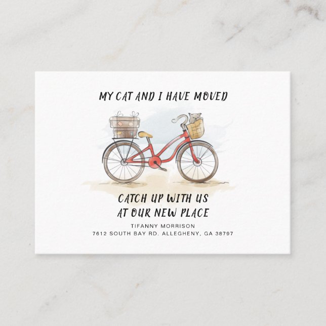 Wir haben die neue Ankündigung zur Adressverschieb (Vorderseite)