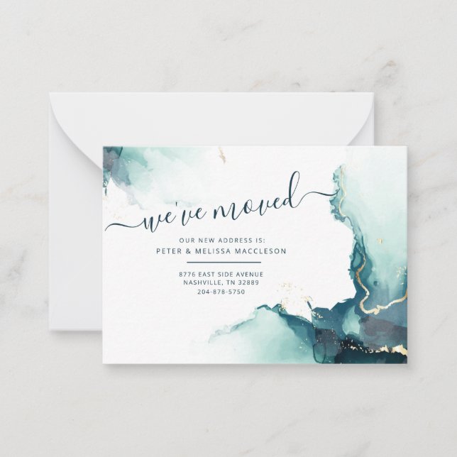 Wir haben die neue Ankündigung zur Adressverschieb (Vorderseite)