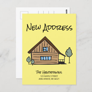Wir haben die neue Ankündigung zur Adressverschieb Postkarte