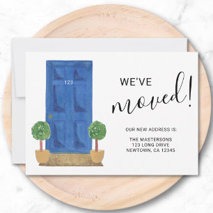 Wir haben die neue Tür "Adresse blau" verschoben Ankündigung