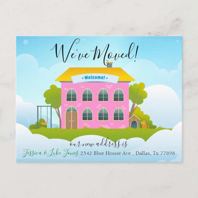 Wir haben die neue Zuhause für die Ankündigung von (Vorderseite)