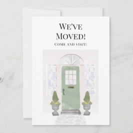 Wir haben die neue Zuhause Watercolor Green Door v Ankündigung