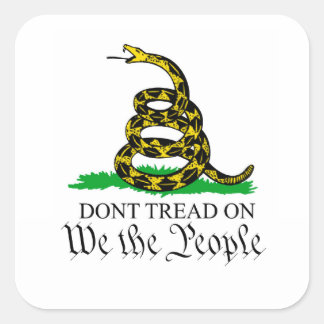 Wir haben die "People Gadsden Flag"-Sticker Quadratischer Aufkleber