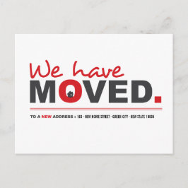 Wir haben die Rot-Bewegung Ankündigung Postkarte v