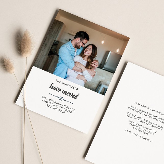 Wir haben die Umzugskarte der Foto-Familiendaten v Mitteilungskarte (Von Creator hochgeladen)