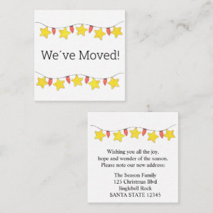 Wir haben die Weihnachtsbaumlichteinschlusskarte v Begleitkarte