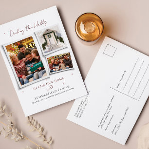 Wir haben die Weihnachtsfamilien in neue Fotos ver Feiertagspostkarte