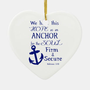 Wir haben diese Hoffnung... Keramikornament