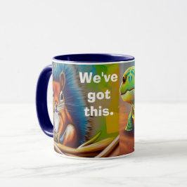 Wir haben dieses Eichhörnchen, Schildkröte, Spinne Tasse