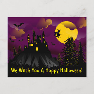 Wir haben dir ein glückliches Halloween-Postkarte Postkarte