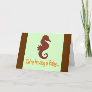 Wir haben ein Baby Ankündigung
