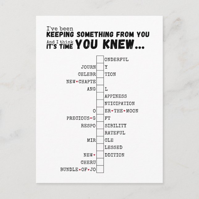 Wir haben ein kleines Puzzle - komplett und offen. Postkarte (Vorderseite)