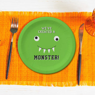 "Wir haben ein Monster geschaffen" Halloween-Kinde Pappteller