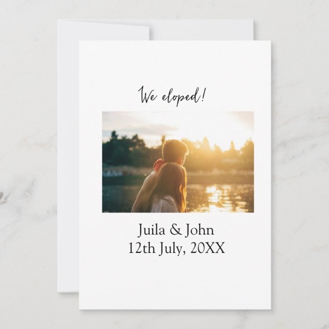 Wir haben ein Paar Namen Stadt hinzufügen, Datum g Ankündigung (Vorderseite)