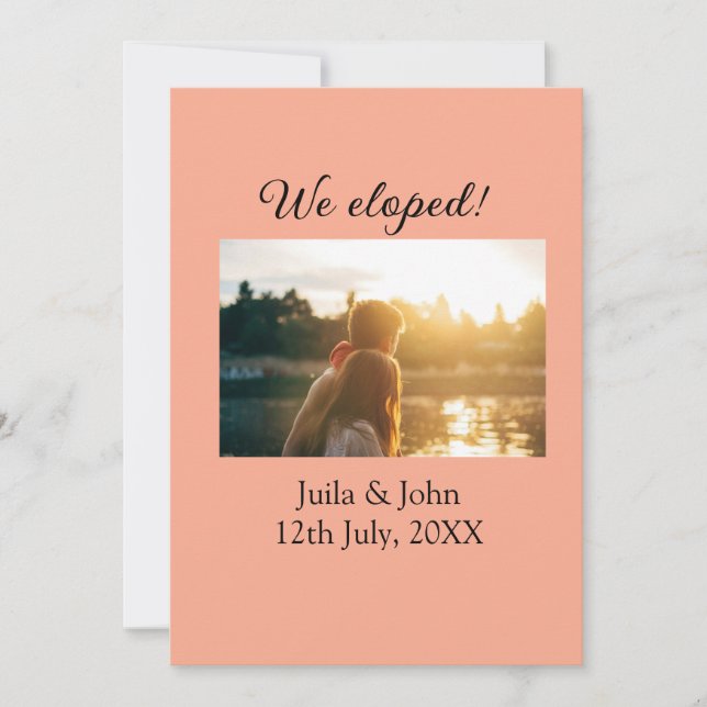 Wir haben ein Paar Namen Stadt hinzufügen, Datum g Ankündigung (Vorderseite)