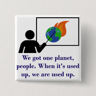 Wir haben ein Planet Got - Zitat zum Klimawandel Button