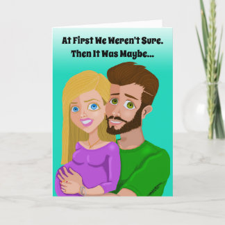 Wir haben eine Baby-Grußkarte Dankeskarte