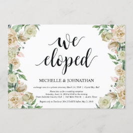 Wir haben eine Einladungskarte für den Elopement-E Einladung