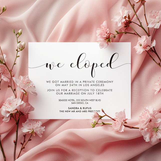 Wir haben eine elegante schwarz-weiße Ankündigung (Von Creator hochgeladen)