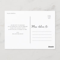 Wir haben eine kalligraphische Hochzeitsankündigun