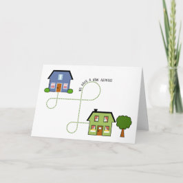 Wir haben eine neue Adressankündigung Einladung