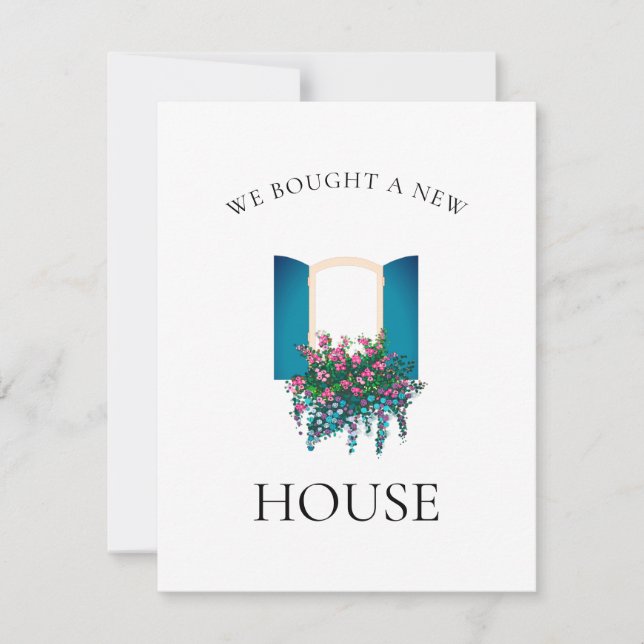 Wir haben eine neue Blumenkarte für unser Haus gek (Vorderseite)