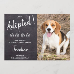 Wir haben eine neue Hundewelpen Adoptiert Einladung