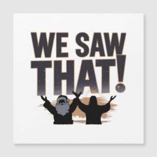 WIR HABEN ES GESEHEN! Der Weihnachtsmann und Jesus Magnetkarte