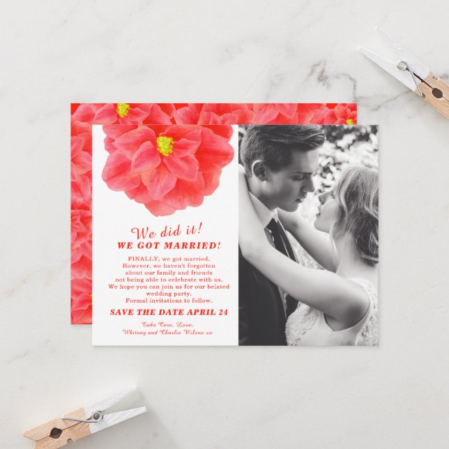 Wir haben es mit einer verheirateten Kamelien-Hoch (Vorderseite/Rückseite Beispiel)