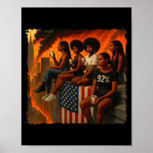 Wir haben euch gesagt 92% Afro Frauen Mädchen 92 P Poster