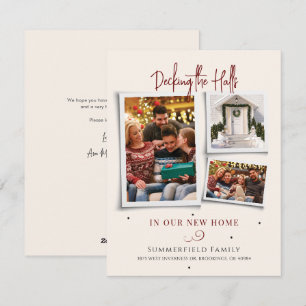 Wir haben Familie Foto Collage Weihnachtswanderung Feiertagskarte