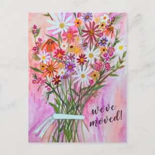 Wir haben farbenfrohe Daisy Bouquet neue Zuhause-A Postkarte