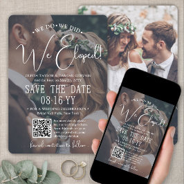 Wir haben gepflückt! QR Code Foto Overlay Hochzeit Save The Date