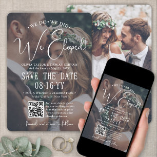 Wir haben gepflückt! QR Code Foto Overlay Hochzeit Save The Date