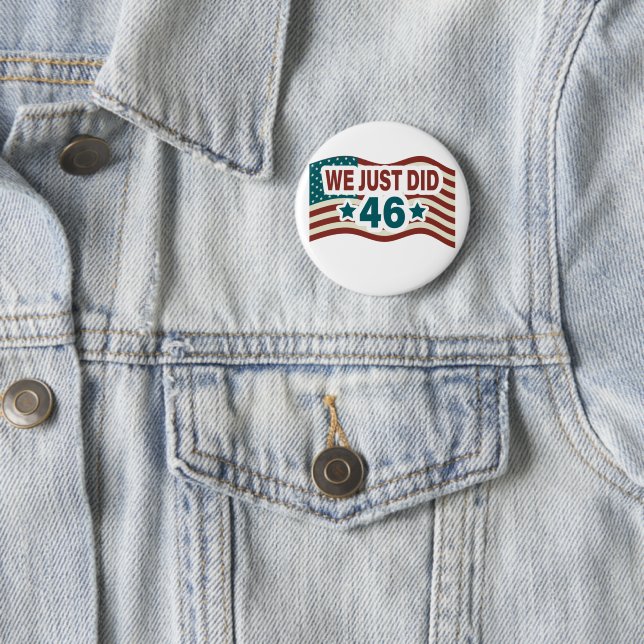 Wir haben gerade 46.04Wir haben gerade 46 Präsiden Button (Beispiel)