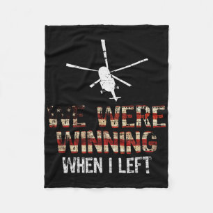 Wir haben gewonnen, als ich Vintage Veteranen-Amer Fleecedecke